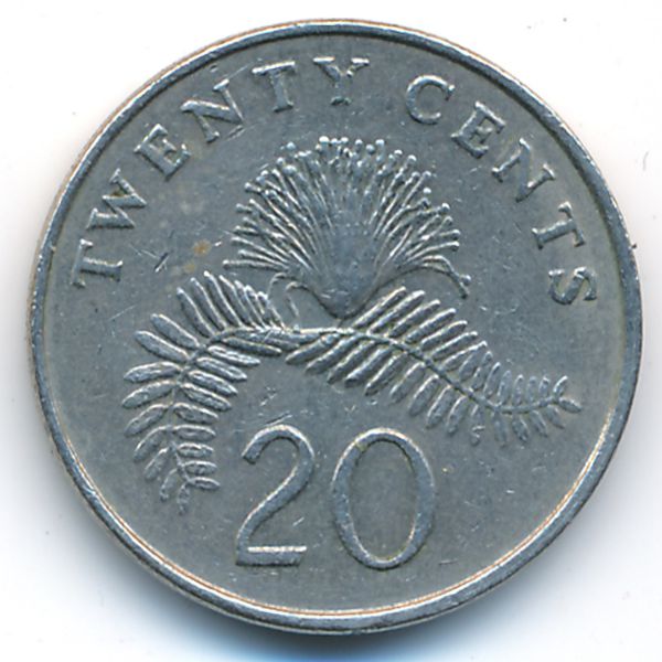 Сингапур, 20 центов (1987 г.)