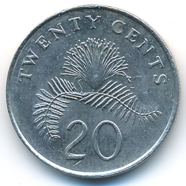 Сингапур, 20 центов (2006 г.)