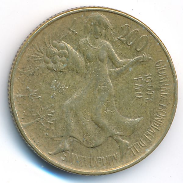Италия, 200 лир (1981 г.)