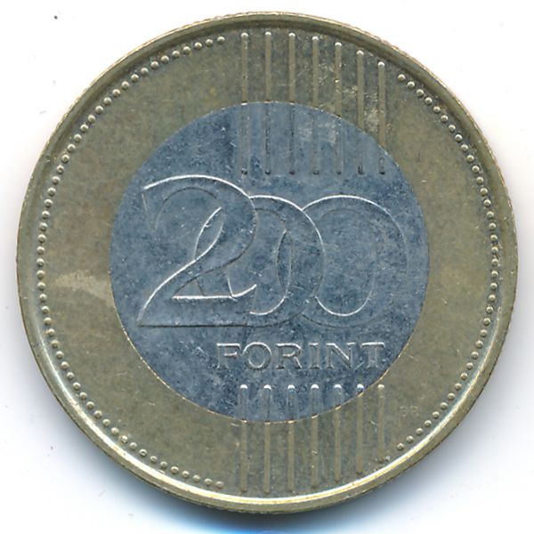 Венгрия, 200 форинтов (2008 г.)