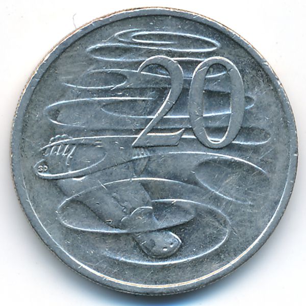 Австралия, 20 центов (2010 г.)