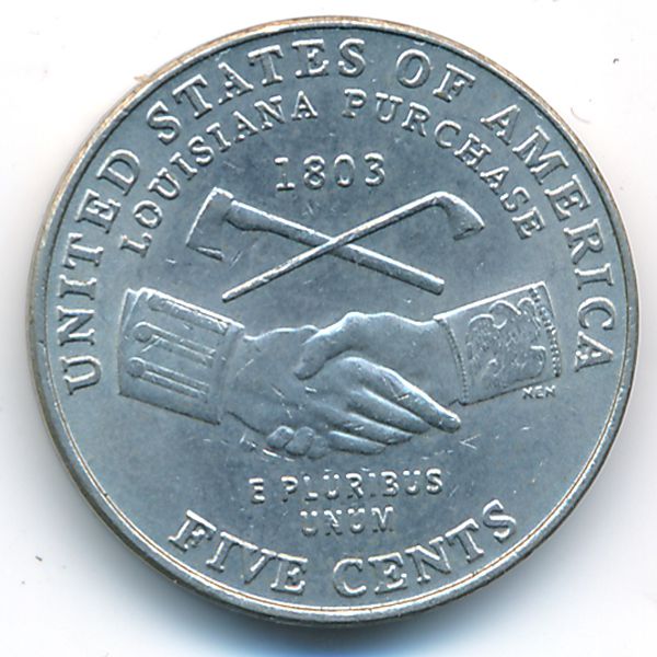США, 5 центов (2004 г.)