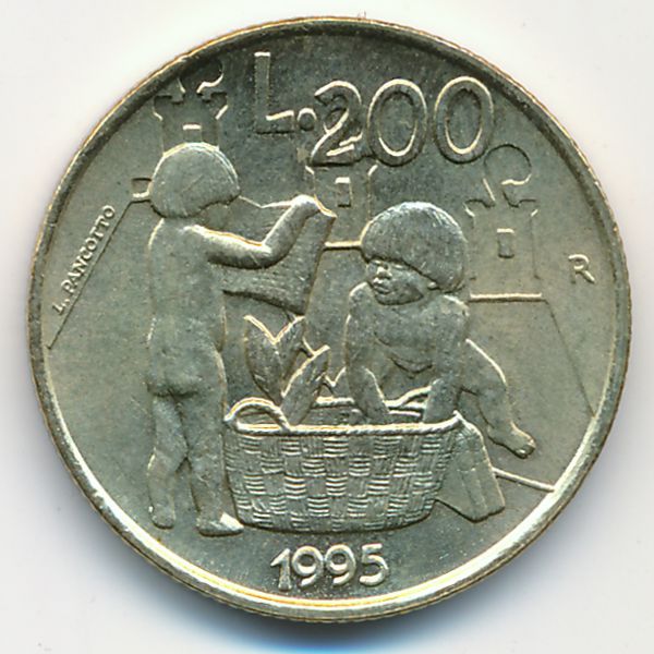 Сан-Марино, 200 лир (1995 г.)
