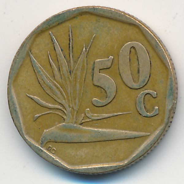 ЮАР, 50 центов (1995 г.)