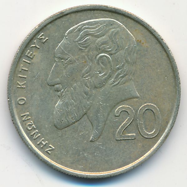 Кипр, 20 центов (1989 г.)