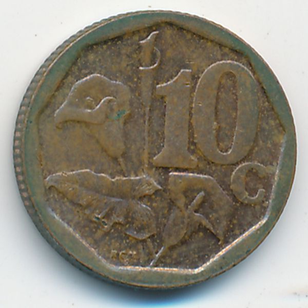 ЮАР, 10 центов (2018 г.)