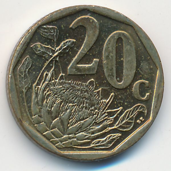 ЮАР, 20 центов (2008 г.)