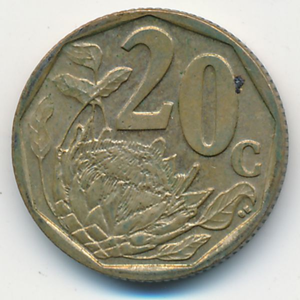 ЮАР, 20 центов (2007 г.)