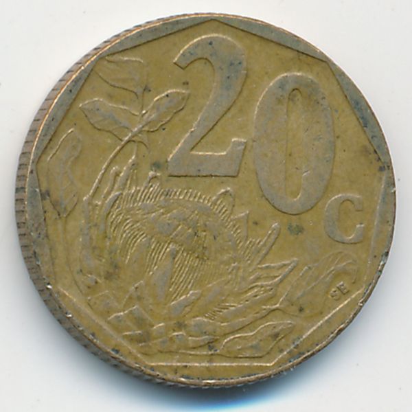 ЮАР, 20 центов (1999 г.)
