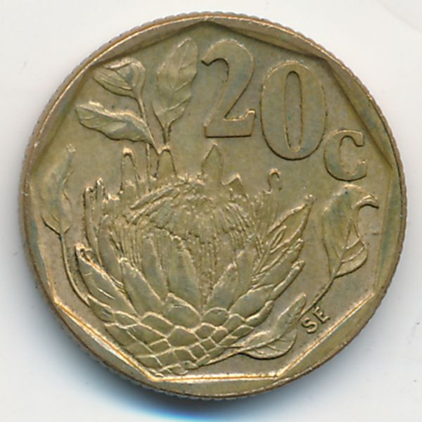 ЮАР, 20 центов (1992 г.)