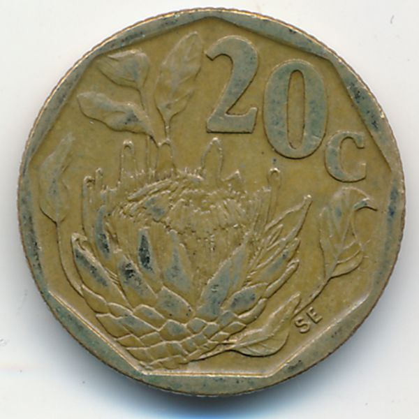 ЮАР, 20 центов (1995 г.)