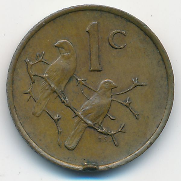 ЮАР, 1 цент (1987 г.)
