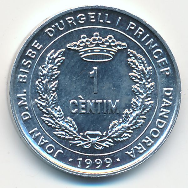 Андорра, 1 сентим (1999 г.)