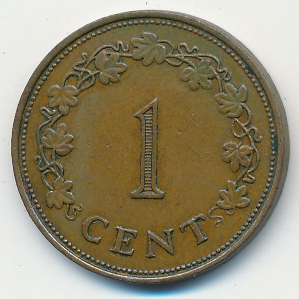 Мальта, 1 цент (1972 г.)