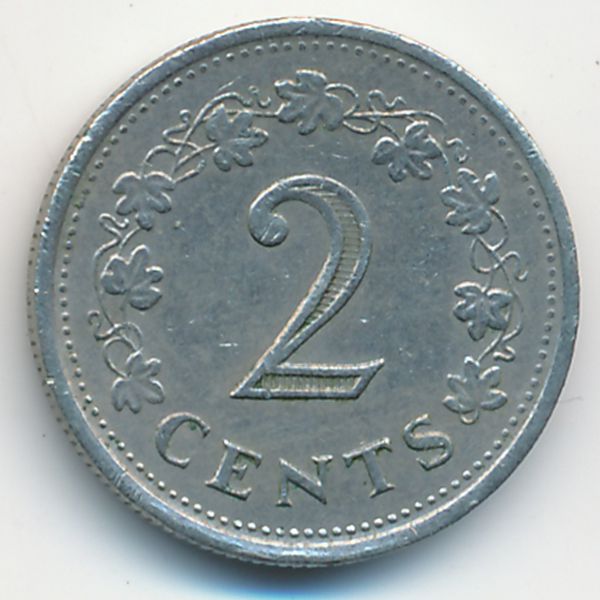 Мальта, 2 цента (1976 г.)