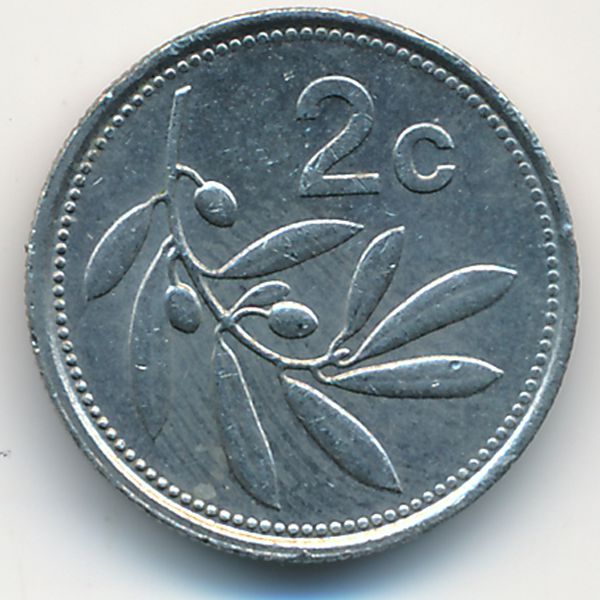 Мальта, 2 цента (1991 г.)