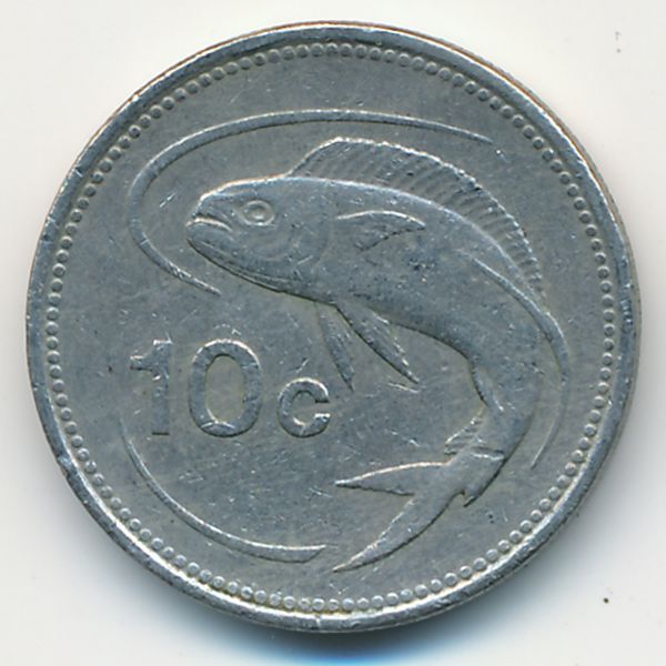 Мальта, 10 центов (1986 г.)