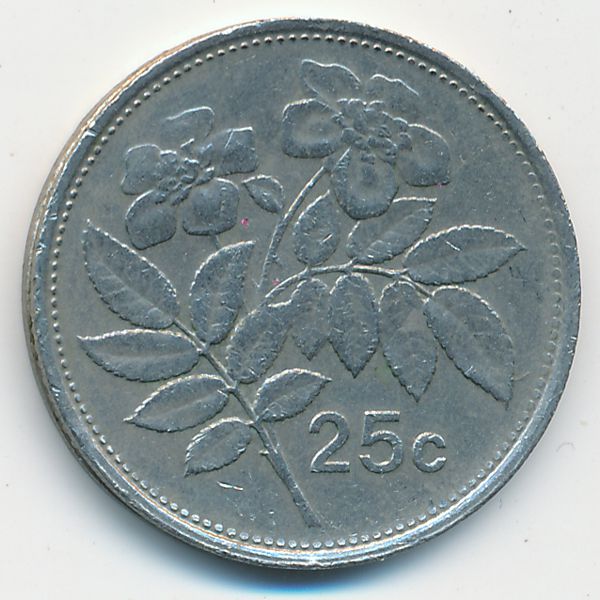 Мальта, 25 центов (1993 г.)