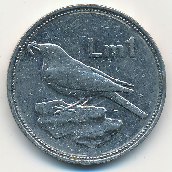 Мальта, 1 лира (1992 г.)