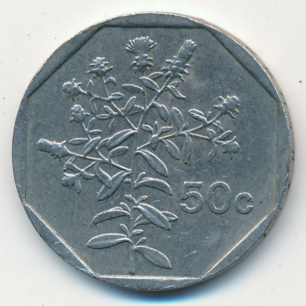 Мальта, 50 центов (1998 г.)