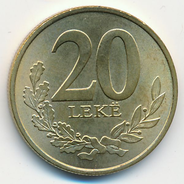 Албания, 20 лек (2020 г.)
