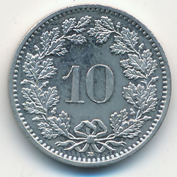 Швейцария, 10 раппенов (2011 г.)