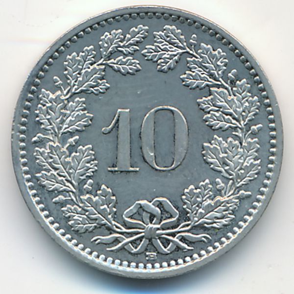 Швейцария, 10 раппенов (2012 г.)