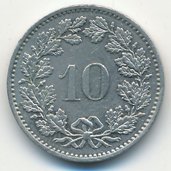 Швейцария, 10 раппенов (1982 г.)