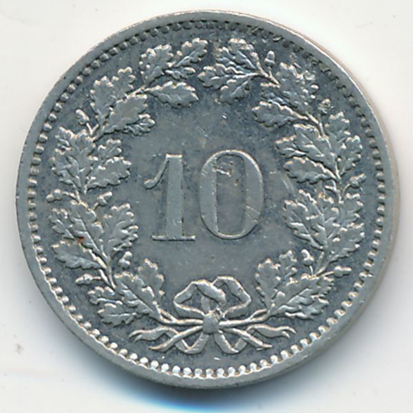 Швейцария, 10 раппенов (1981 г.)