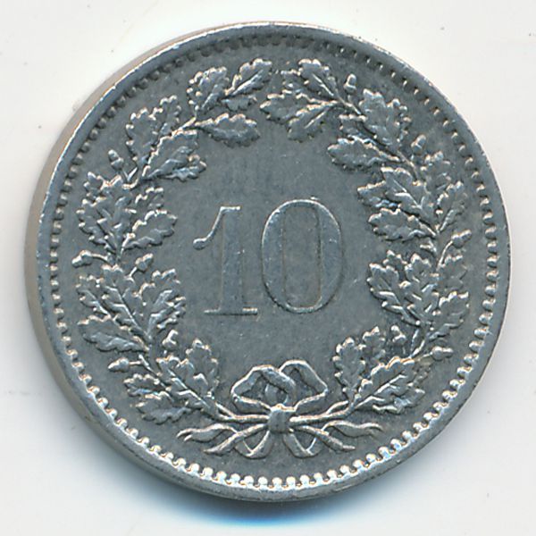 Швейцария, 10 раппенов (1975 г.)