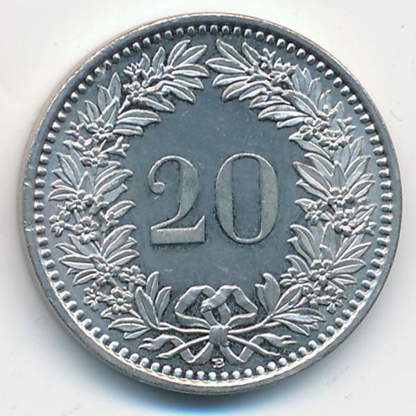 Швейцария, 20 раппенов (2012 г.)