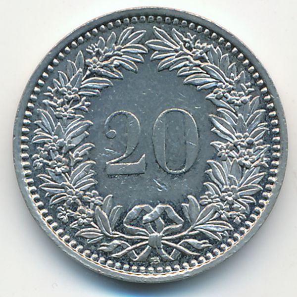 Швейцария, 20 раппенов (2007 г.)