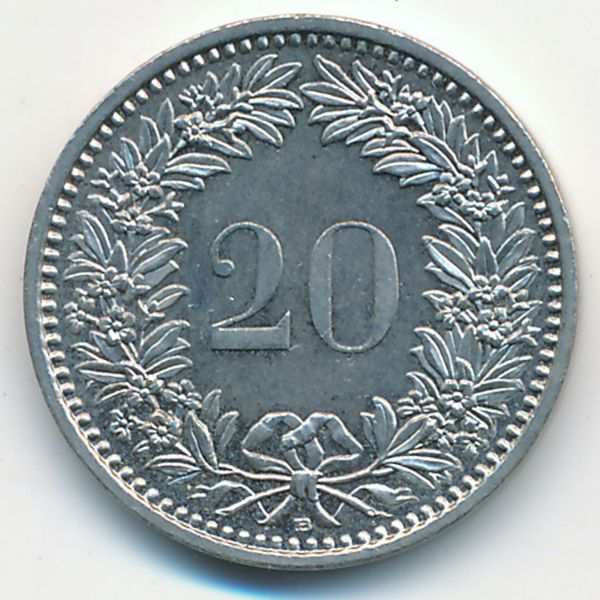 Швейцария, 20 раппенов (2008 г.)