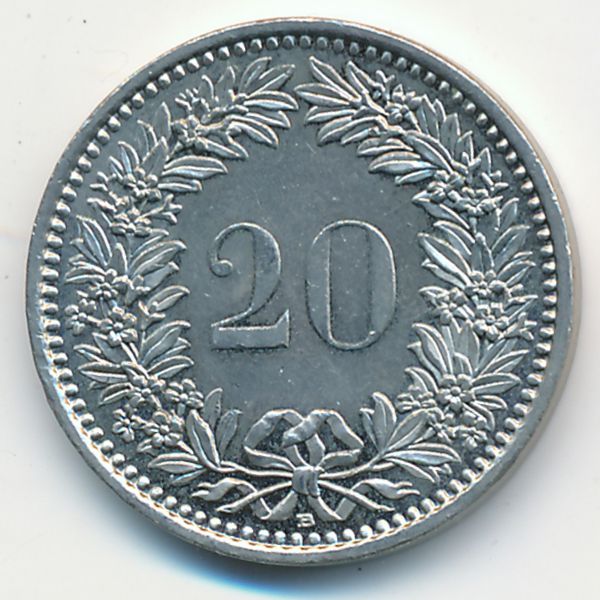 Швейцария, 20 раппенов (2009 г.)
