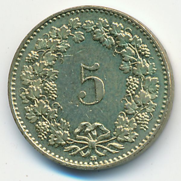 Швейцария, 5 раппенов (2012 г.)