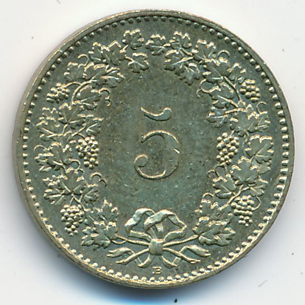 Швейцария, 5 раппенов (2000 г.)