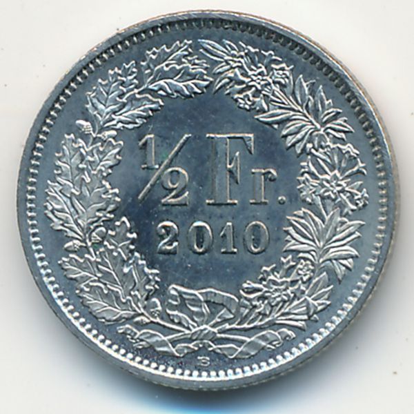 Швейцария, 1/2 франка (2010 г.)