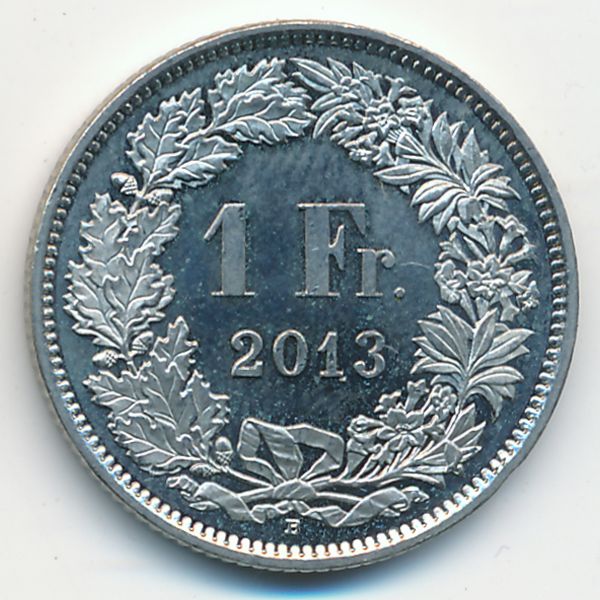Швейцария, 1 франк (2013 г.)