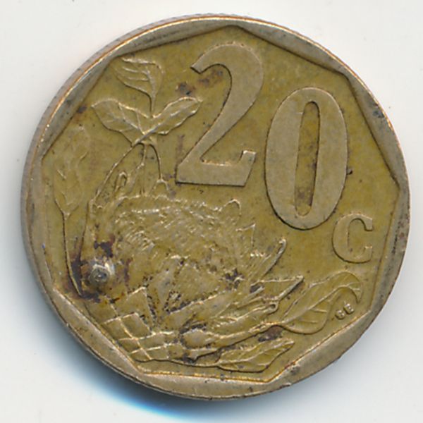 ЮАР, 20 центов (2008 г.)