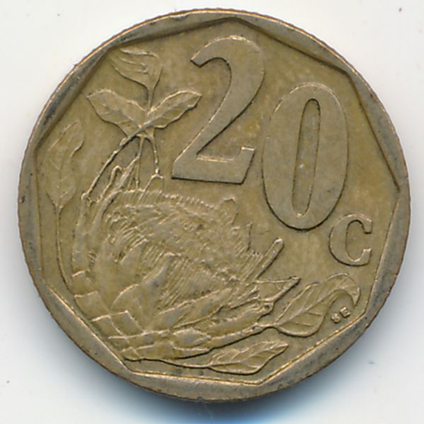 ЮАР, 20 центов (2008 г.)