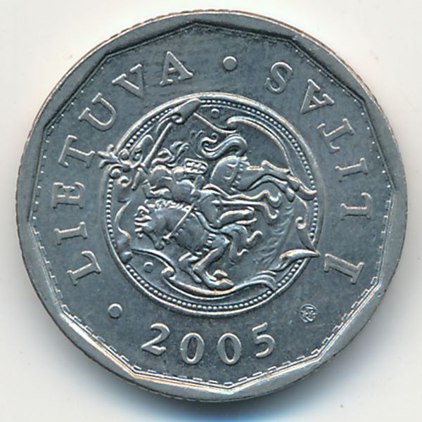 Литва, 1 лит (2005 г.)