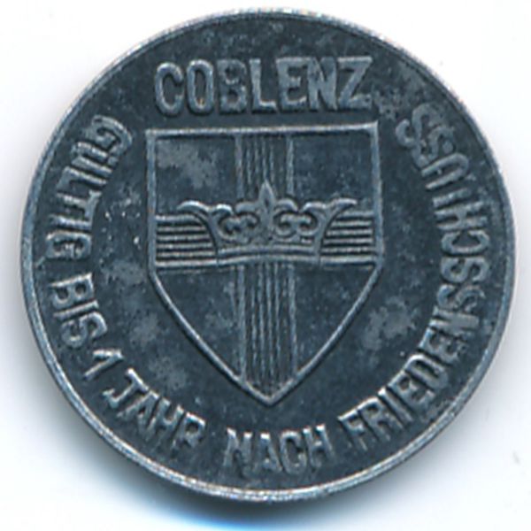 Кобленц., 10 пфеннигов (1918 г.)