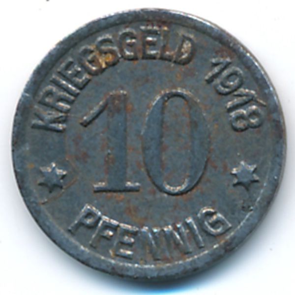 Кобленц., 10 пфеннигов (1918 г.)