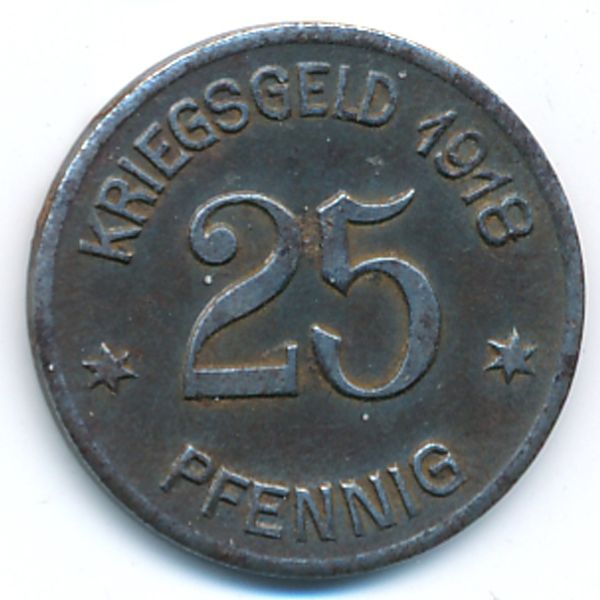 Кобленц., 25 пфеннигов (1918 г.)
