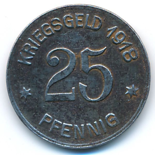 Кобленц., 25 пфеннигов (1918 г.)