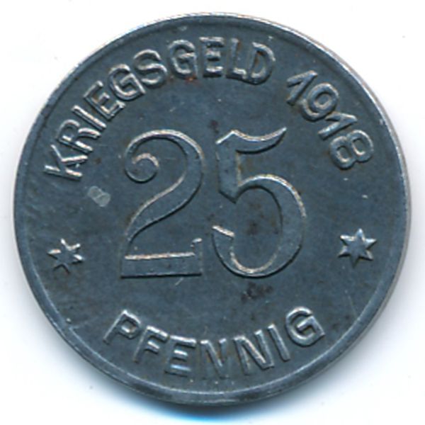 Кобленц., 25 пфеннигов (1918 г.)