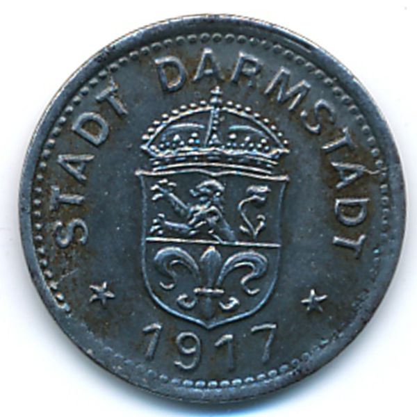 Дармштадт., 10 пфеннигов (1917 г.)