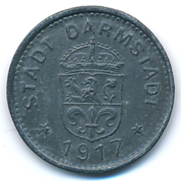 Дармштадт., 10 пфеннигов (1917 г.)