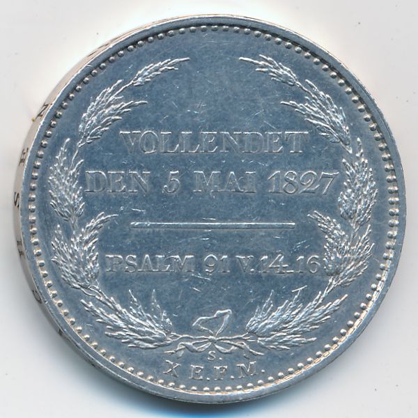 Саксония, 1 талер (1827 г.)