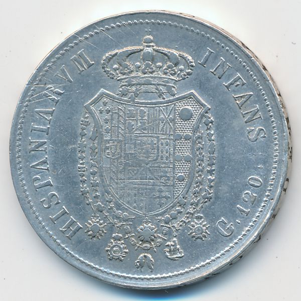 Неаполь и Сицилия, 120 гран (1818 г.)